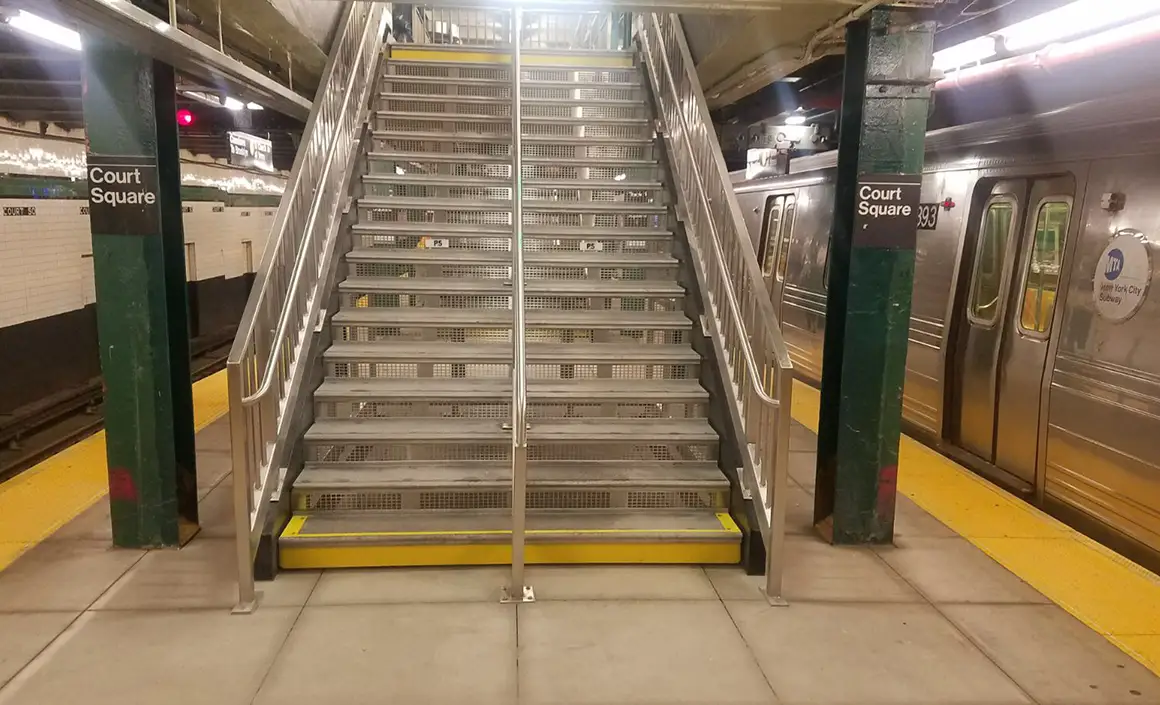 Subway stairs